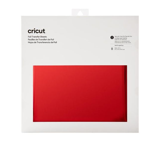 Cricut Transfer Foil Sheets 30x30 cm (Red)