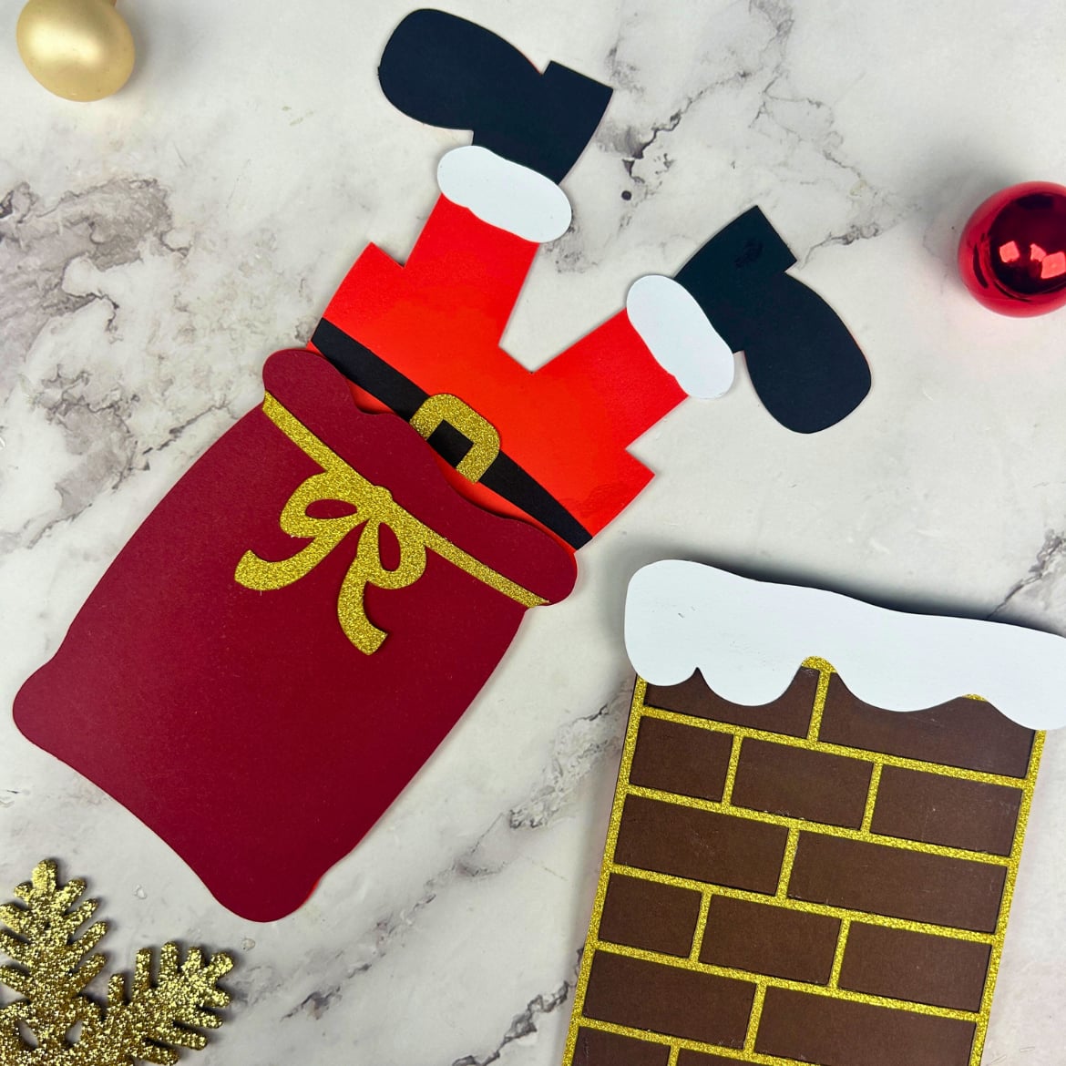 Presentkortshållare cricut jul tomte