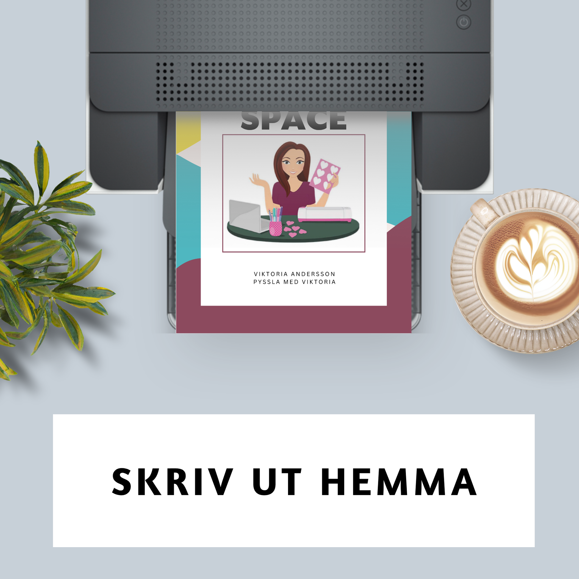 Ebok om Cricut Design Space som skrivs ut hemma – komplett guide för nybörjare