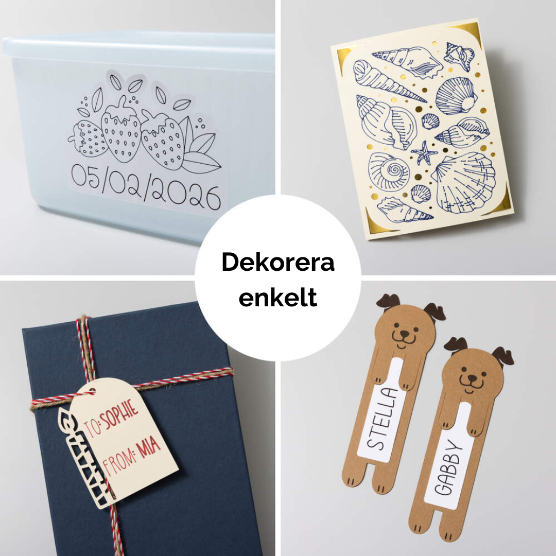 Dekorera enkelt med Cricut Dual-Sided Markers – etiketter, kort och bokmärken