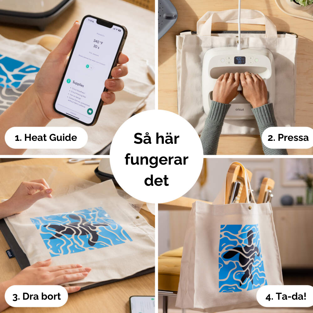 Så fungerar Cricut EasyPress SE steg för steg värmepress