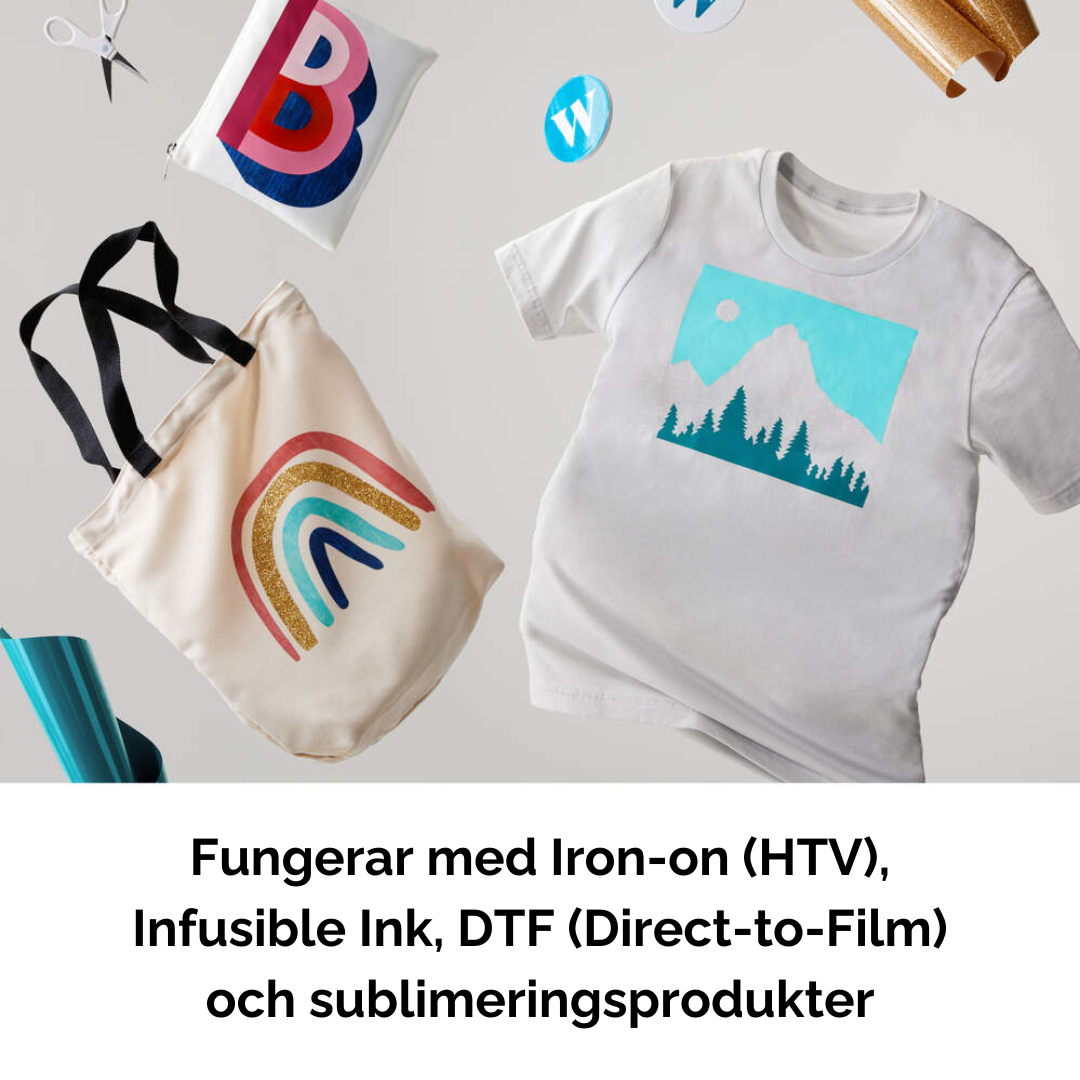 Cricut EasyPress SE Slate Blue kompatibel med HTV Infusible Ink DTF och sublimering