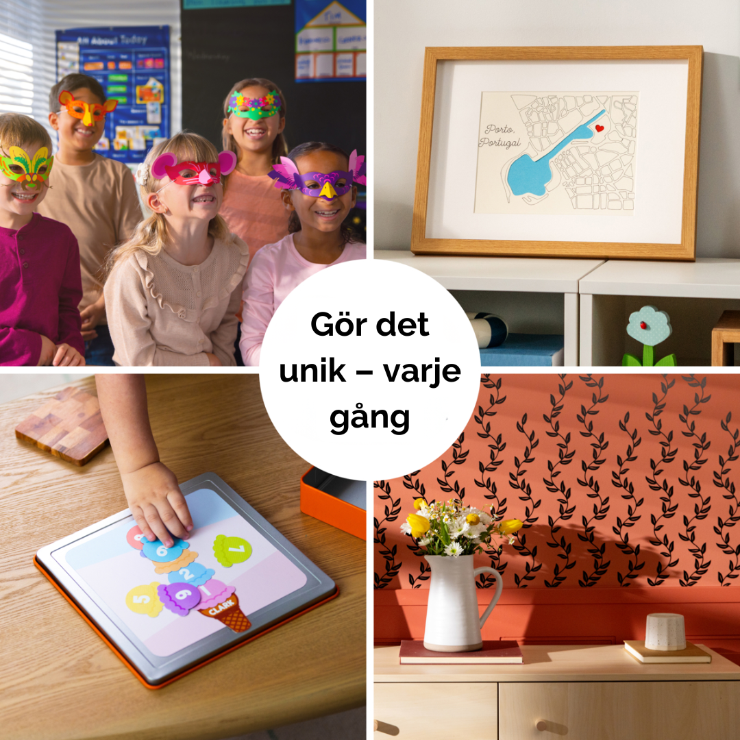 Kreativa DIY-projekt skapade med Cricut Explore 5