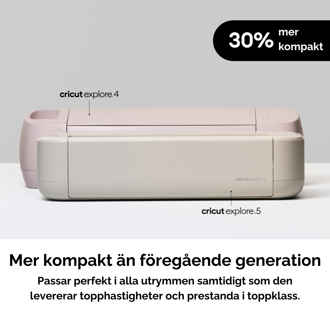 Cricut Explore 5 är mer kompakt än tidigare generation