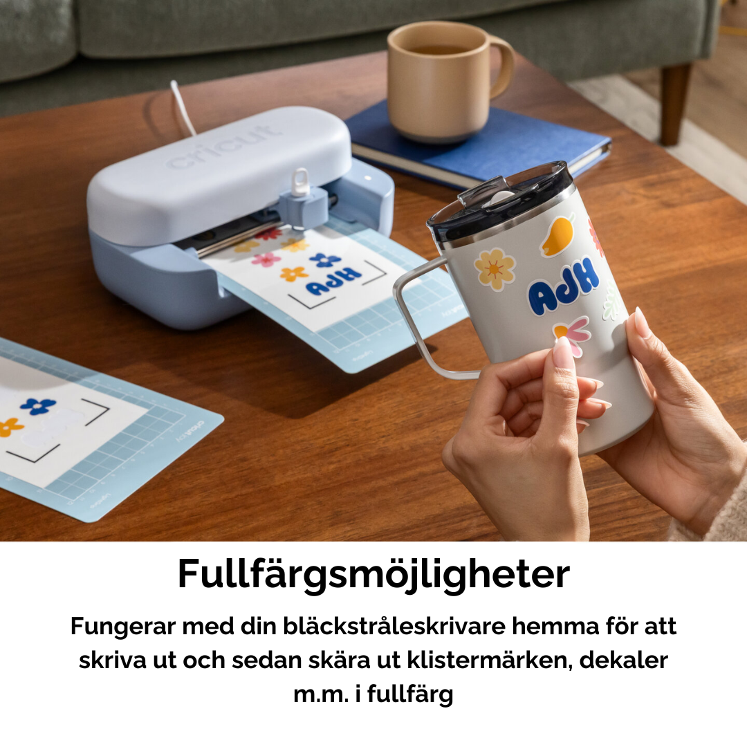 Cricut Joy 2 skapar fullfärgs klistermärken med bläckstråleskrivare