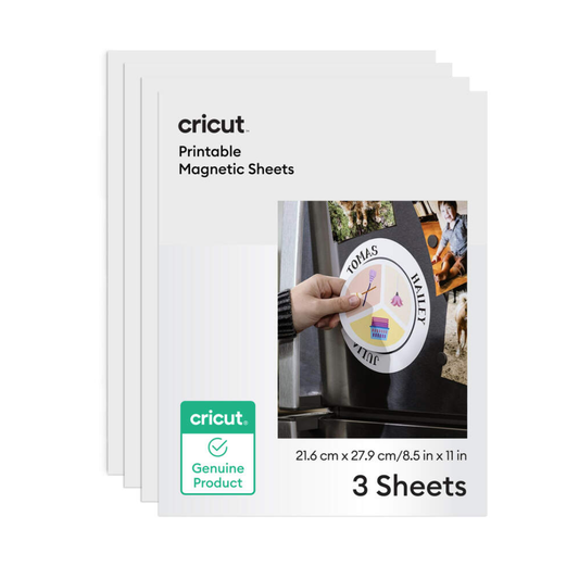 Cricut Printable Magnetic Sheets i originalförpackning, 3 ark.