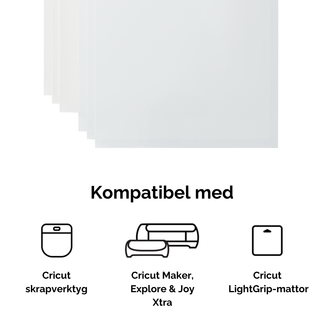 Kompatibel med Cricut skrapverktyg, Cricut Maker, Explore och Joy Xtra samt LightGrip-mattor